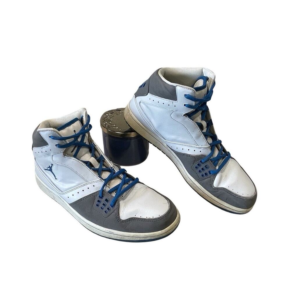 Nike Air Jordan 1 Flight Mid Shoes Men’s Size 10.5 White/Gray Sneakers